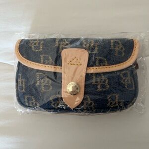 Dooney & Bourke denim signature wristlet